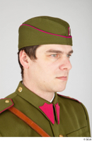  Photos Historical Czechoslovakia Soldier man in uniform 1 Czechoslovakia Soldier WWII caps  hats head 0004.jpg